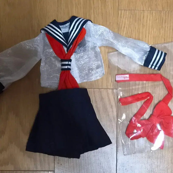 [BUNJANG] MDD/MSD "Transparent Sailor Uniform" Doll Clothing / mdd msd 의상 투명세라복