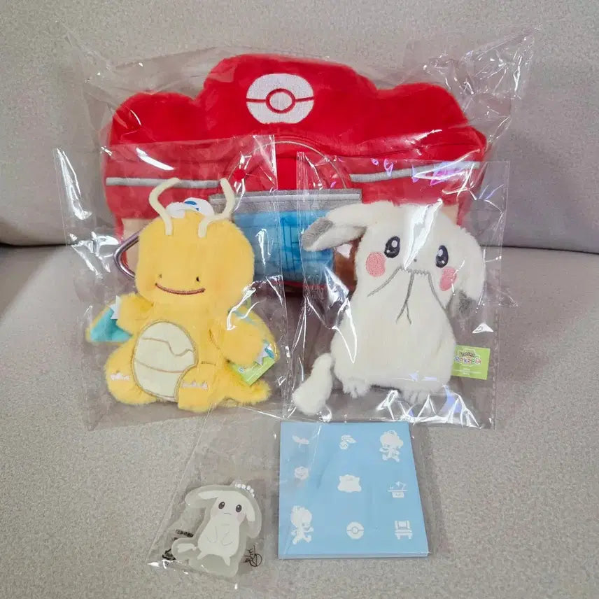 [BUNJANG] Pokemon Pocopia Tissue Case, Charmander Plush Keychain, Dragonite Plush Keychain / 포켓몬 포코피아 티슈케이스 창백카츄 망나뇽 납작인형키링