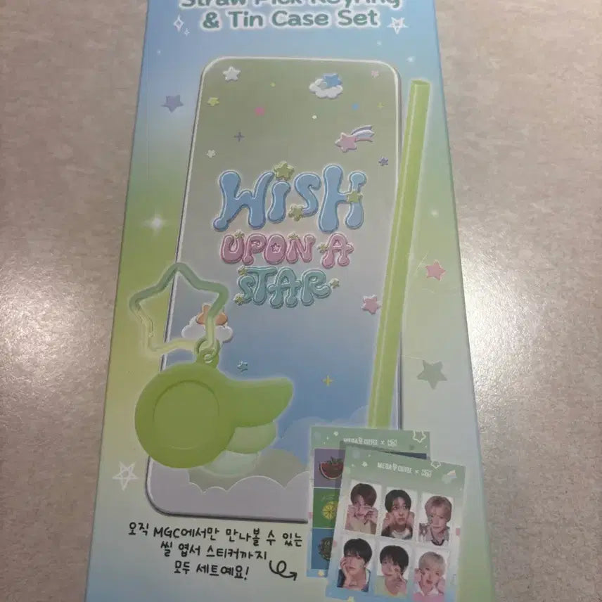 [BUNJANG] NCT WISH Tin Case Set Mega Coffee Postcard Sticker / 엔시티위시 틴케이스 세트 메가커피 엽서 스티커