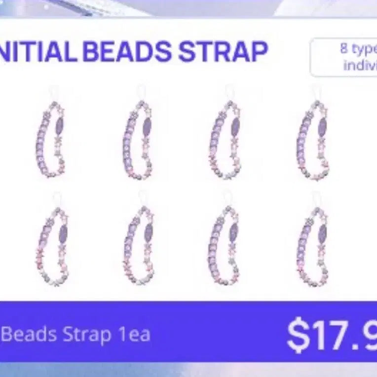 [BUNJANG] Destiny Memories Yunho Initial Beads Strap / 데스티니메모리즈 윤호 이니셜 비즈 스트랩 판매
