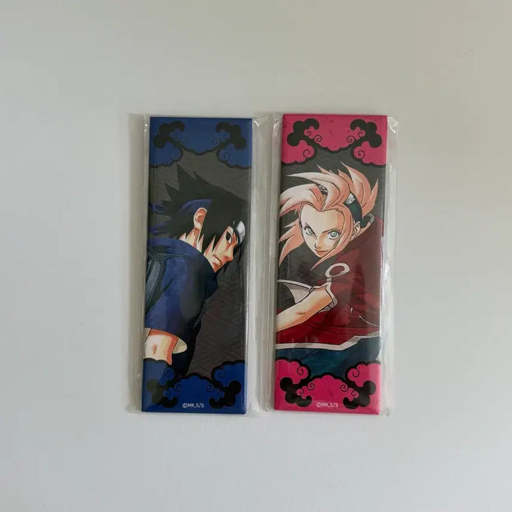 [BUNJANG] Naruto Sasuke Sakura Jump Shop Square Can Badge Set / 나루토 사스케 사쿠라 점프샵 사각 캔뱃지 새상품 일괄