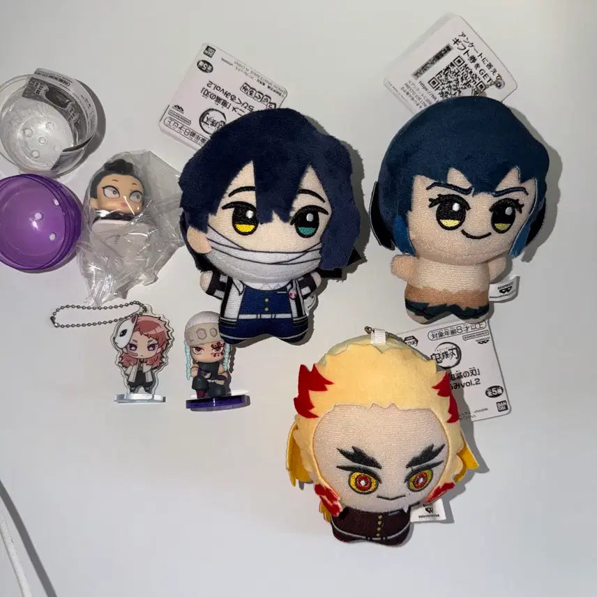 [BUNJANG] Demon Slayer In-Use Figure &amp; Gacha Collection / 귀멸의칼날 귀칼 이구로 렌고쿠 이노스케 인형, 겐야 텐겐 사비토 가챠 피규어 모음