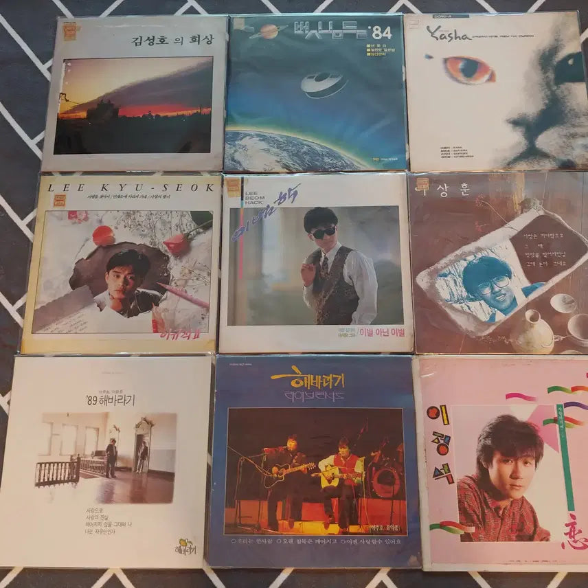 [BUNJANG] Various Artists 9-Record LP Bundle Set / 가요 LP레코드판 9장-14 판매합니다.