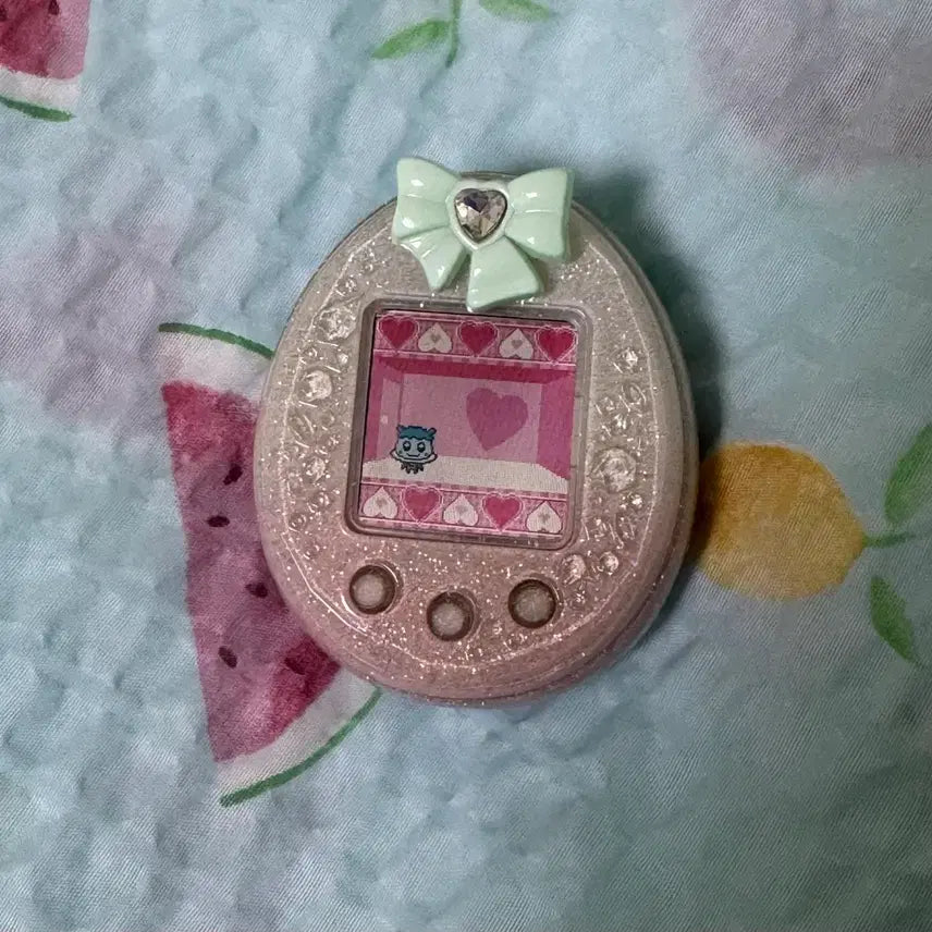 [BUNJANG] Tamagotchi Piece Deco Pierce Mint Ribbon / 다마고치 피스 데코피어스