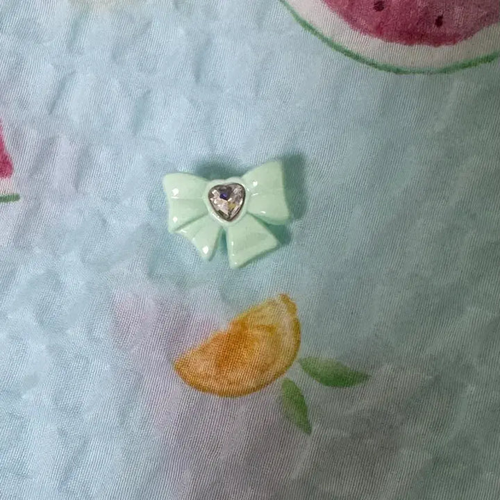 [BUNJANG] Tamagotchi Piece Deco Pierce Mint Ribbon / 다마고치 피스 데코피어스