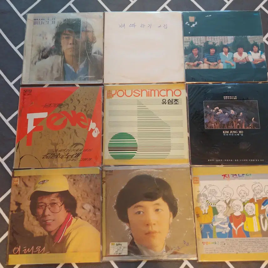 [BUNJANG] Korean Music LP Records Bundle Set / 가요 LP레코드판 9장-16 판매합니다.