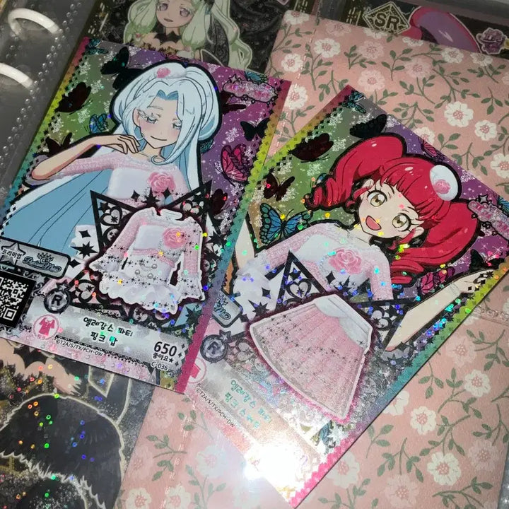 [BUNJANG] Pri☆Chan Elegance Party Pink Double-Sided Coord Promo Pretty Ticket / 프리채널 엘레강스 파티 핑크 양면 코디 프로모 프리티켓