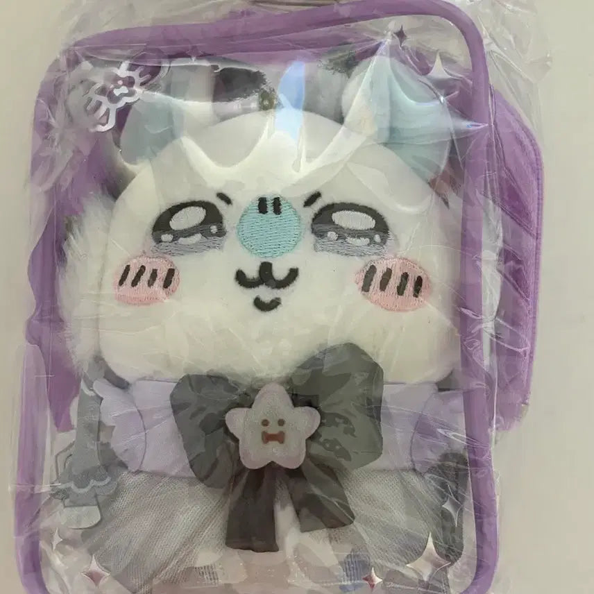 [BUNJANG] Chiikawa Momonga Flying Squirrel Mascot Plush Pouch Set / 초 매지컬 치이카와 모몽가 하늘다람쥐 마스코트 인형 파우치 세트