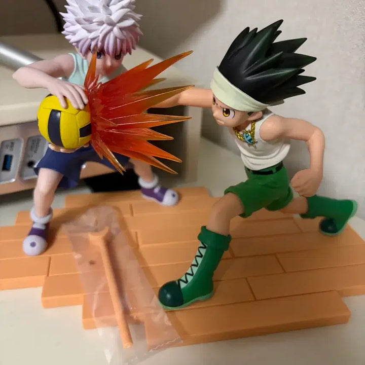 [BUNJANG] Hunter x Hunter Greed Island Gon &amp; Killua Figurine Bundle Set (Opened) / 헌터헌터 그리드아일랜드 곤 키르아 피구 피규어 일괄 개봉 전시