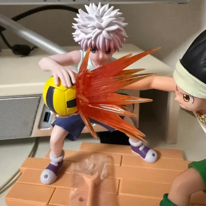 [BUNJANG] Hunter x Hunter Greed Island Gon &amp; Killua Figurine Bundle Set (Opened) / 헌터헌터 그리드아일랜드 곤 키르아 피구 피규어 일괄 개봉 전시