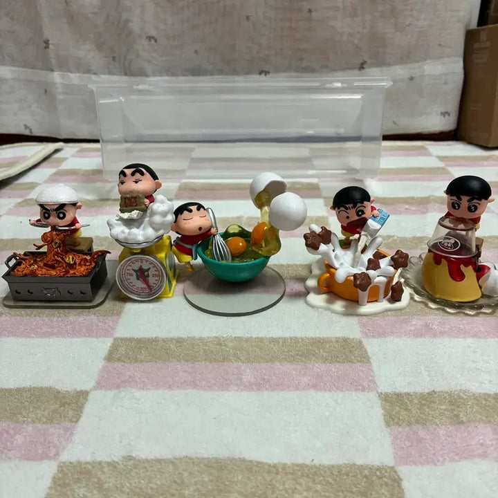 [BUNJANG] Crayon Shin-chan Cooking Theme Figures Set of 5 / 짱구는못말려 요리 테마 피규어 5종세트