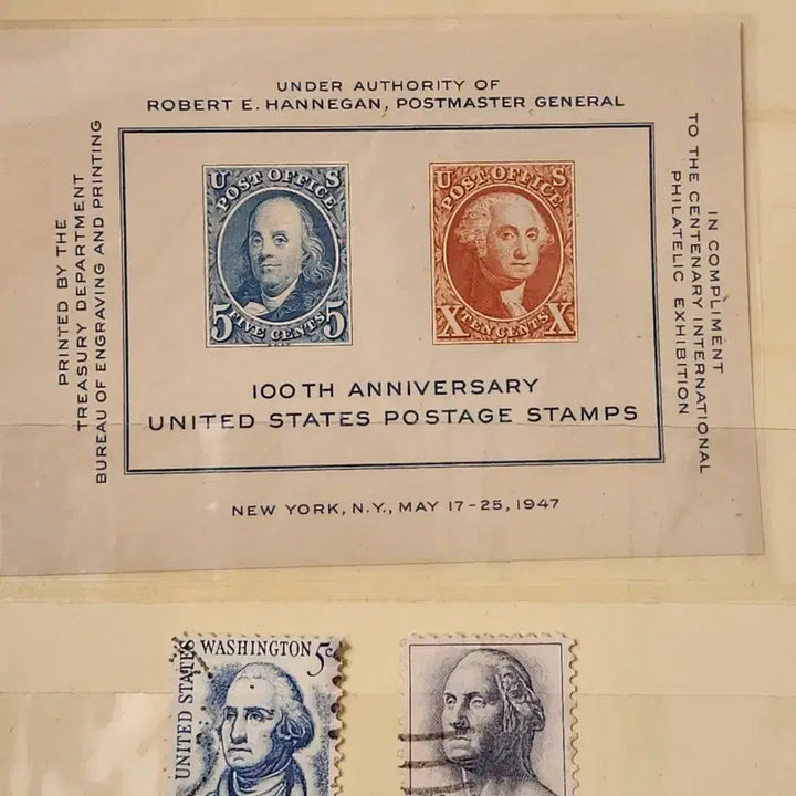 [BUNJANG] Unused USA 100th Anniversary Postage Stamp / 미사용 미국 우표 100주년 기념 우표  등