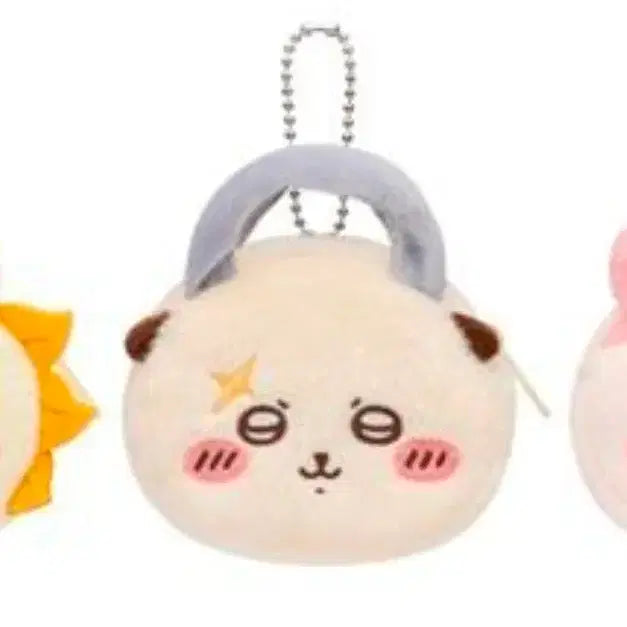 [BUNJANG] Chiikawa Racco Mini Pouch Keychain Plush / 치이카와 미니 파우치 키링 폭신 누이 랏코