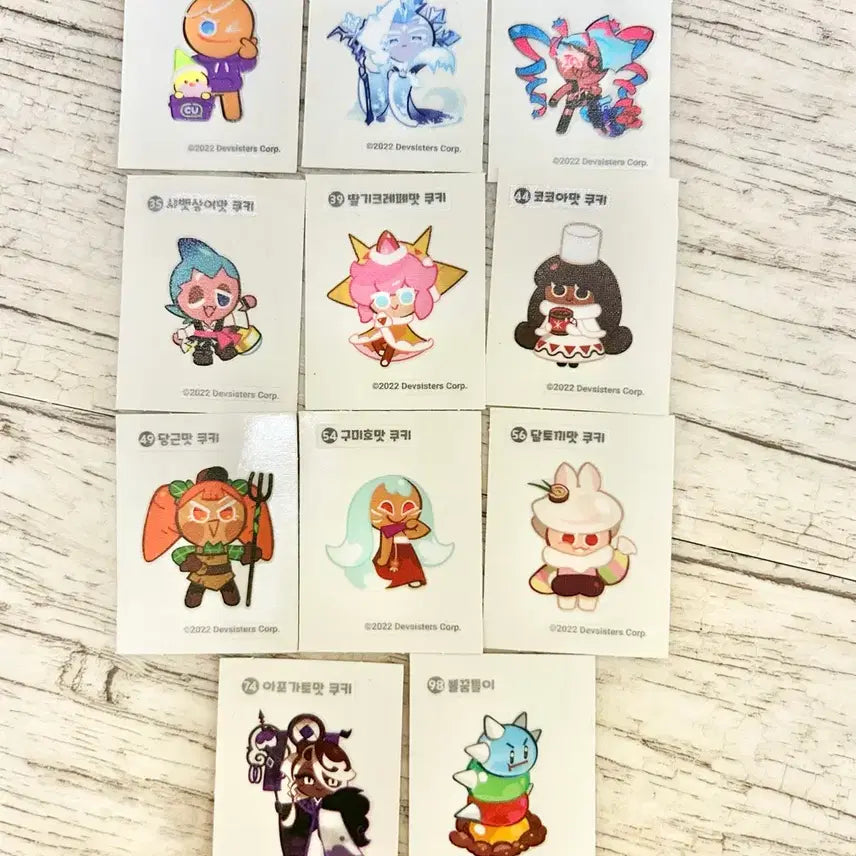 [BUNJANG] Cookie Run Sticker Bundle / 쿠키런 띠부씰 일괄