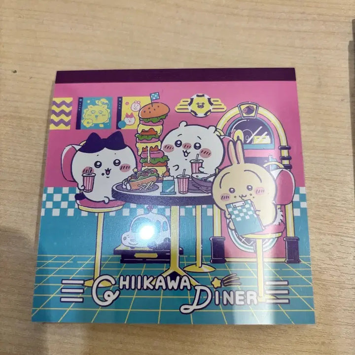 [BUNJANG] Cheekawaii Diner Sticky Memo Pad / 치이카와 다이너 떡 메모지
