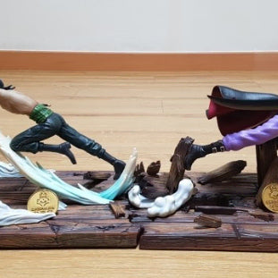[BUNJANG] Big Player Zoro VS Mihawk First Encounter Battle Scene Figure / 원피스 명장면 피규어, 빅플레이어 조로 VS 미호크 첫만남 후 첫대결장면 재현, 빅플레이어 조로 VS 미호크 피규어판매
