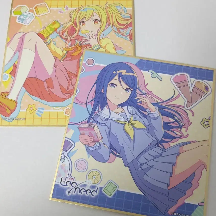 [BUNJANG] Project SEKAI Leonoid Ichika Birthday Shikishi Bundle Set / 프로젝트 세카이 프로세카 프세카 레오니드 이치카 사키 3차 생일 색지 일괄