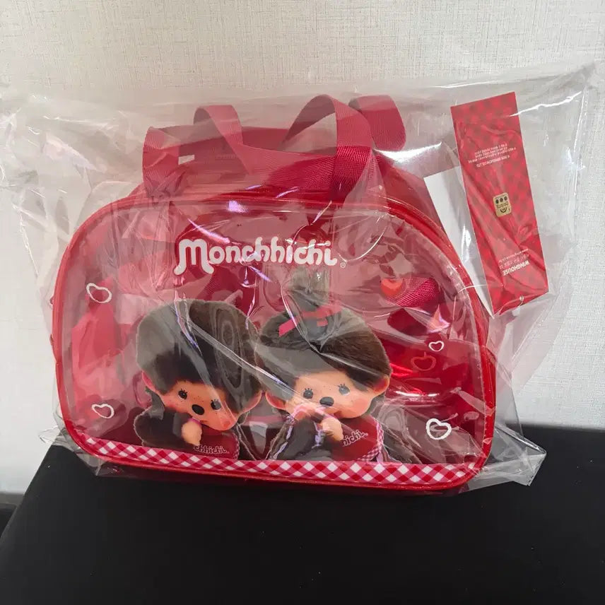 [BUNJANG] Monchhichi Transparent Beach Bag / (새상품)몬치치 투명 가방