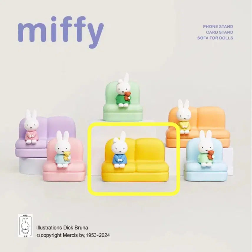 [BUNJANG] Miffy Sofa Figure Smartphone Holder / 미피 소파 피규어 스마트폰 휴대폰 핸드폰 거치대