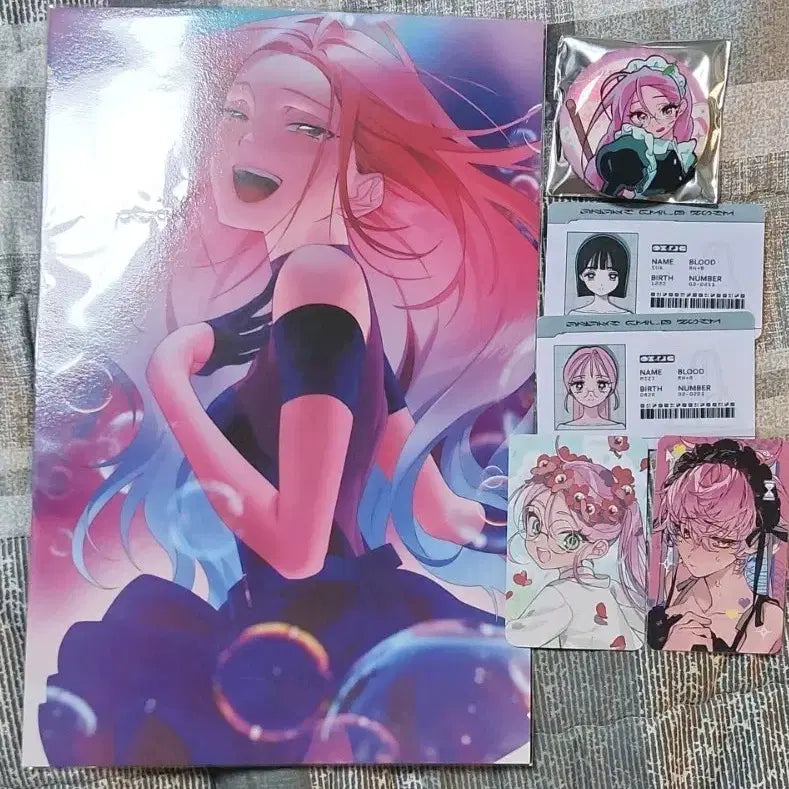 [BUNJANG] Ailee Stage A-Stage MIJI Sua ID Card Merchandise Bundle Set / 에일리언 스테이지 에이스테 미지 수아 아이디 카드 비공굿 카드 메이드 캔뱃지 굿즈 일괄