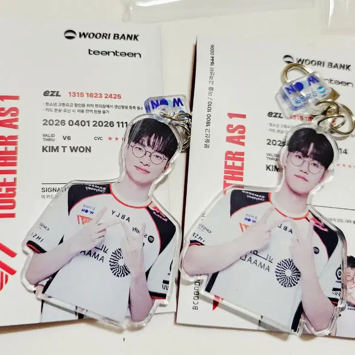 [BUNJANG] T1 Faker &amp; Oner Acrylic Keyring Bundle Set / 롤 T1 우리은행 페이커 오너 아크릴 키링 일괄