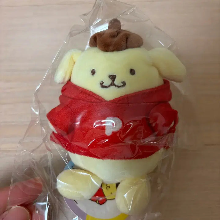 [BUNJANG] Sanrio Pompompurin Classic Hood Mascot (Red) / 폼폼푸린 고전 후드 마스코트 레드