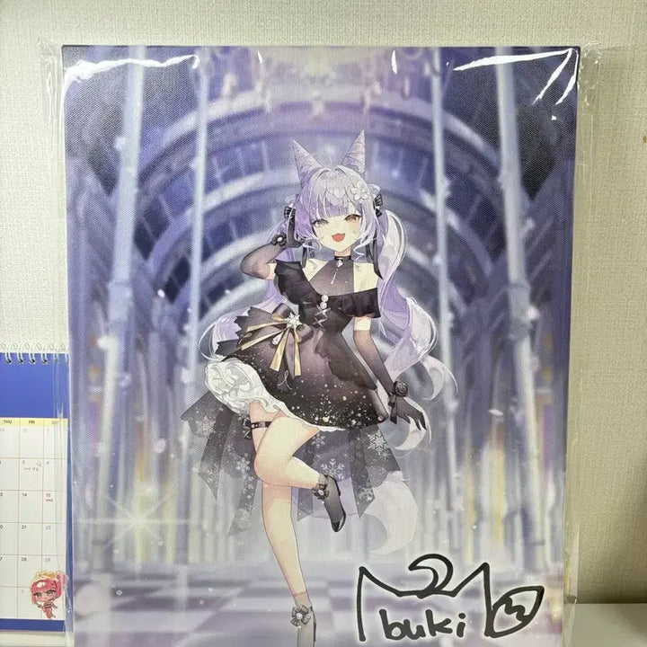 [BUNJANG] Stellive 3rd Anniversary Tenko Shibuki Canvas Board (Sealed) / 스텔라이브 3주년 텐코시부키 캔버스보드 미개봉