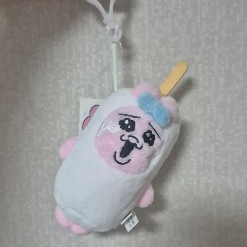 [BUNJANG] Muldeok Mr. Bunny Plush Keychain / 물떡 빤쮸토끼 오빤쮸 마스코트 키링