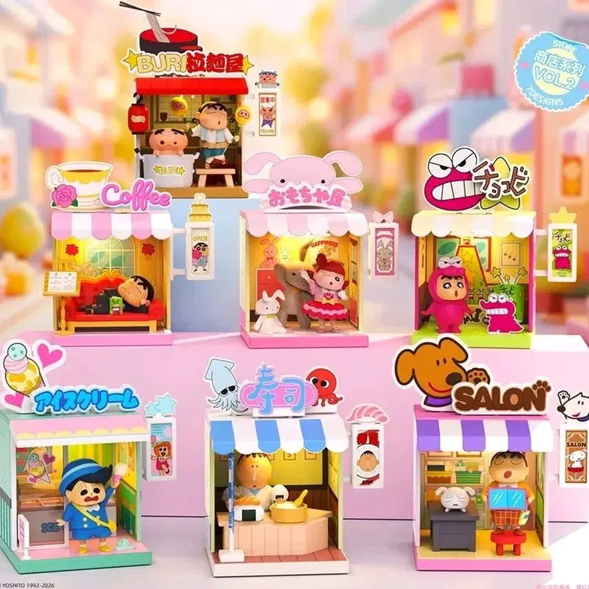 [BUNJANG] Crayon Shin-chan Kasukabe Mini Store Bundle Set / 일괄-짱구 카스카베 미니스토어