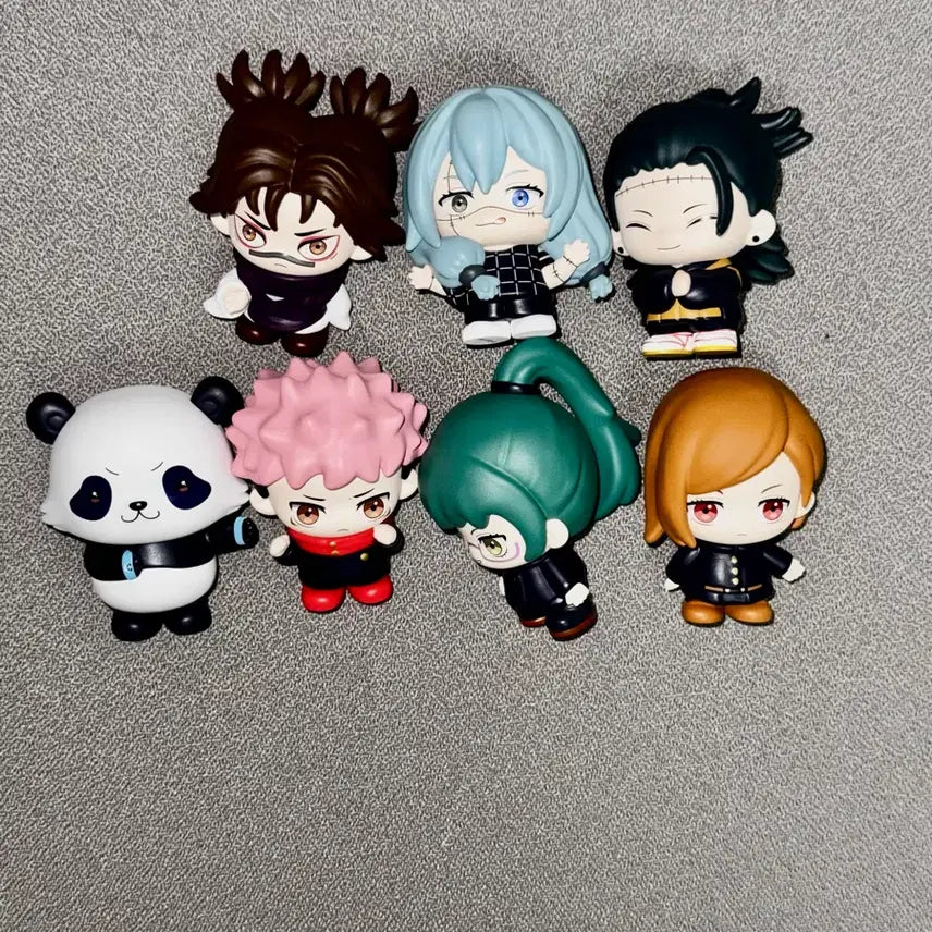 [BUNJANG] Jujutsu Kaisen Daily Series Mini Figures Bundle Set / 주술회전 일상시리즈 미니피규어 초쇼우 게토 마히토 노바라 판다 마키 이타도리 일괄