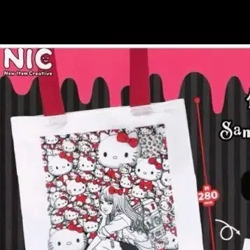 [BUNJANG] Junji Ito x Sanrio Characters Tote Bag / 준지 이토 x 산리오 캐릭터 토트백