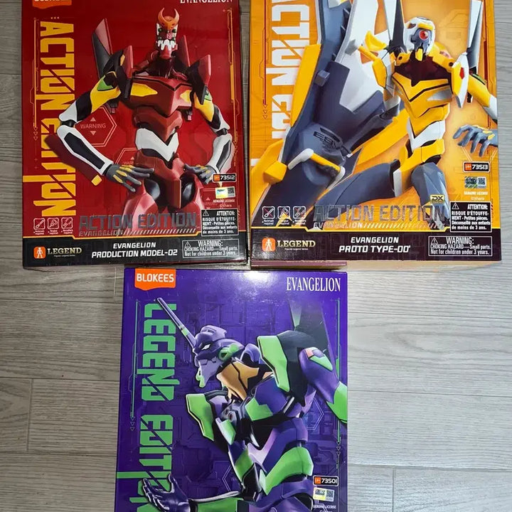 [BUNJANG] Bloxy Evangelion 3-Type Set / 블로키 에반게리온 3종 세트