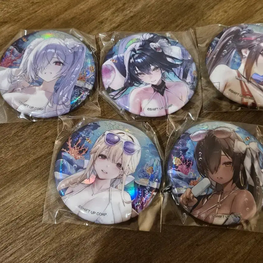 [BUNJANG] Mega Nikke Summer 2026 Limited Edition Full Set Can Badges / 니케 MEGA NIKKE 한정 2026 섬머 캔뱃지 전종