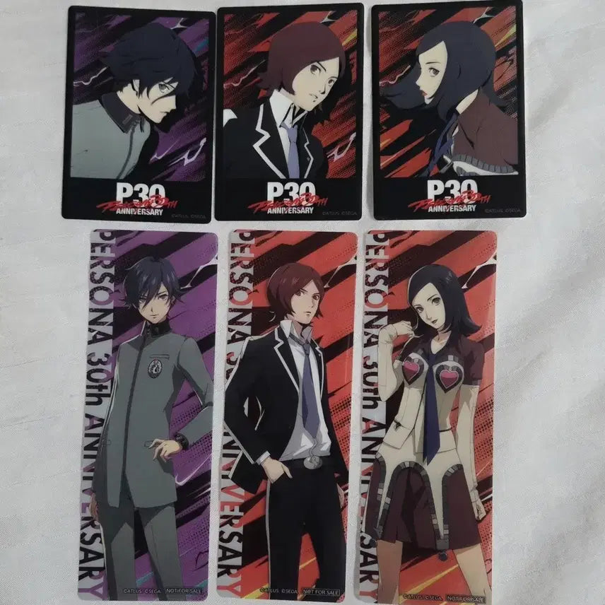 [BUNJANG] Persona 1 2 30th Anniversary Aurora Card Bookmark Bundle Set / 페르소나 1 2  30주년 오로라 카드 책갈피 일괄