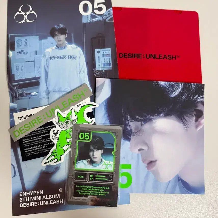 [BUNJANG] ENHYPEN Unleashed Engine Ver. Unsealed Album Jake / 엔하이픈 언리쉬 엔진반 개봉앨범 제이크