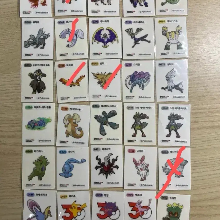 [BUNJANG] Pokemon Sticker Collection / 포켓몬띠부씰