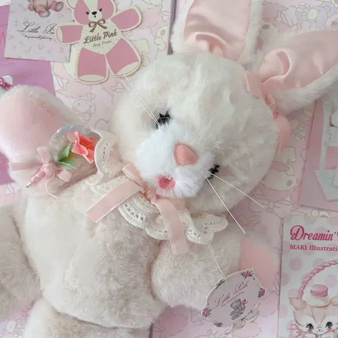 [BUNJANG] Little Pink Artist Handmade Rabbit Doll / Little Pink 작가님 토끼 일본 작가 리틀핑크 핸드메이드 인형 판매