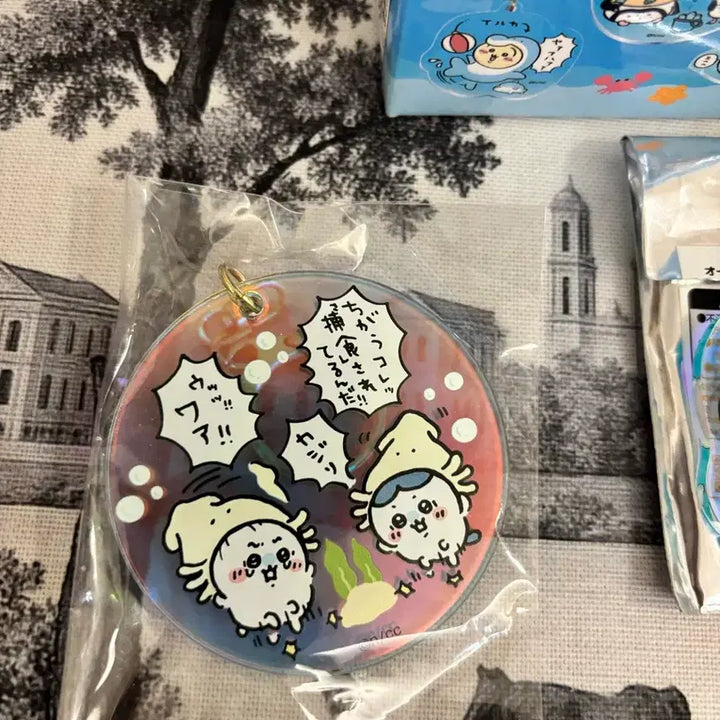 [BUNJANG] Chiikawa Aquarium Aurora Acrylic Keyholder 2-Piece Bundle Set / 치이카와 수족관 오로라 아크릴 키홀더 2종일괄