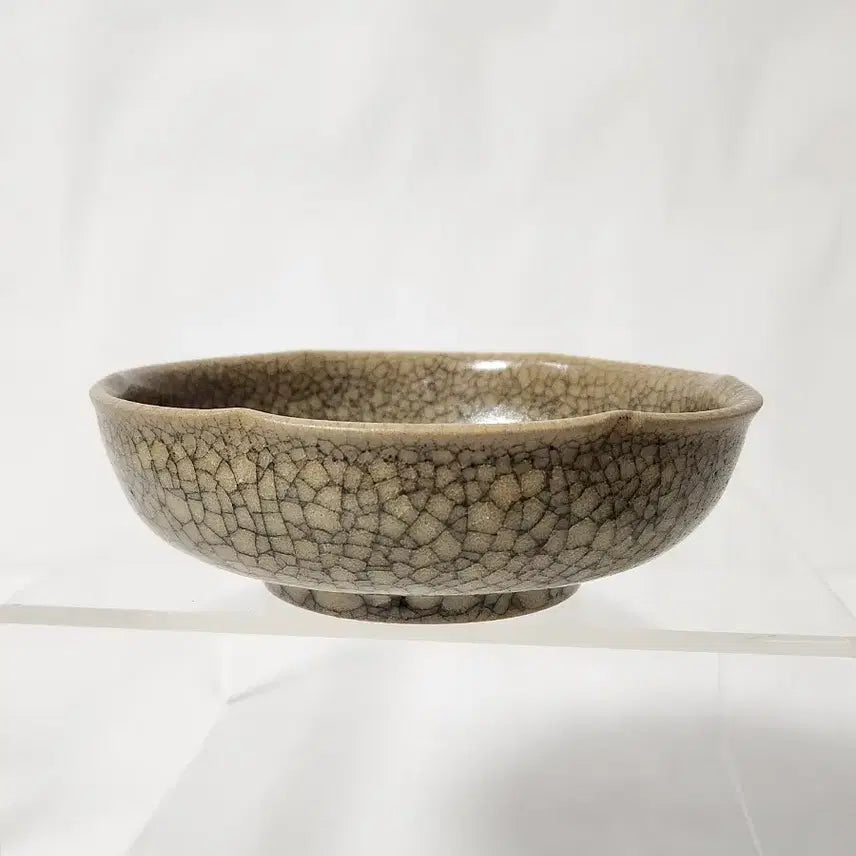 [BUNJANG] Chinese Celadon Porcelain Vase - Height 4.8cm, Width 15.3cm / 가요  높이4.8cm폭15.3cm 중국도자기