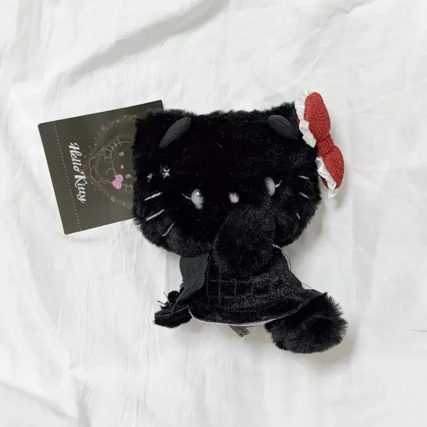 [BUNJANG] Sanrio Hello Kitty Devil Black Keyring Plush / (새상품) 산리오 헬로키티 악마 블랙 키링 인형