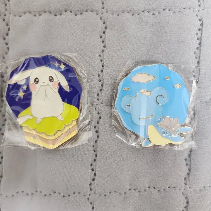 [BUNJANG] POCOPIA Pop-Up Pin Badge Changbaekachu, Lapras Bundle Set / 포코피아 팝업 핀뱃지 창백카츄, 라프라스 일괄
