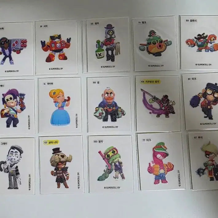 [BUNJANG] Brawl Stars Sticker Collection Bundle / 브롤스타즈 띠부씰