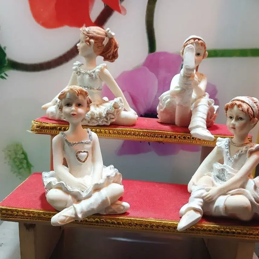 [BUNJANG] Ballerina Figure 4-Piece Set / 발레리나 피규어 4종 세트