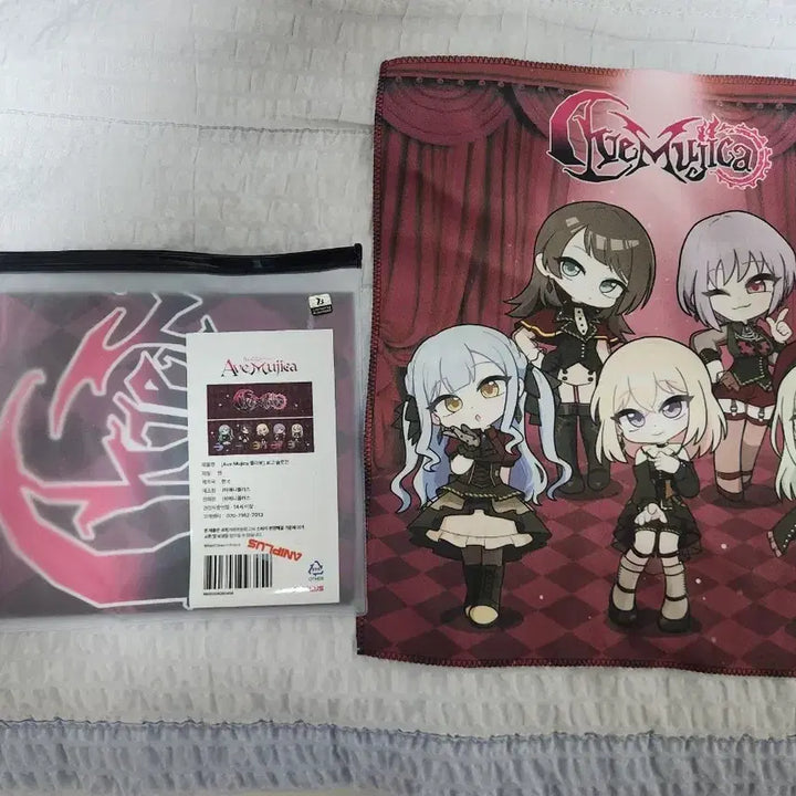 [BUNJANG] BanG Dream! Ave Mujica Collaboration Slogan &amp; Handkerchief Set / 뱅드림 아베무지카 애니플러스 콜라보 슬로건+손수건 일괄