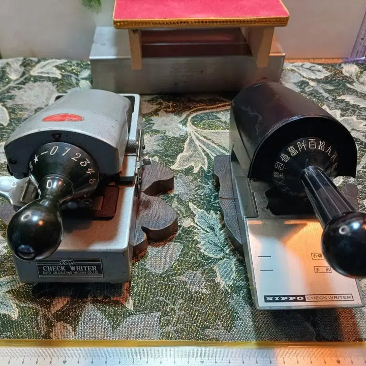 [BUNJANG] Nippo Check Writer Set (2 Units) / 닛포 체크라이터 2대 세트