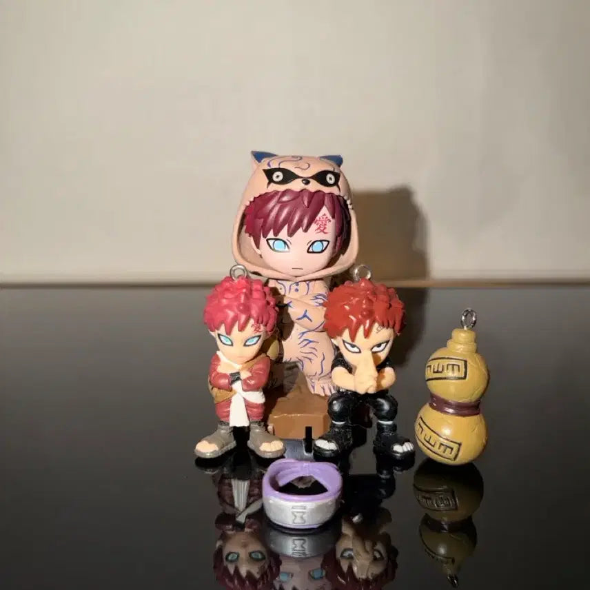 [BUNJANG] Naruto Gaara Classic Keychain Bundle Set / [일괄] 나루토 가아라 파자마 고전키링