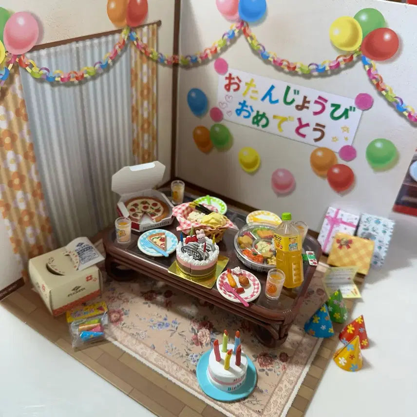 [BUNJANG] Re-Ment Puchi Sample "Heart-Pounding Birthday Party" First Press Limited Edition (Opened) / 리멘트 푸치샘플 두근두근 생일파티 초회한정판 개봉