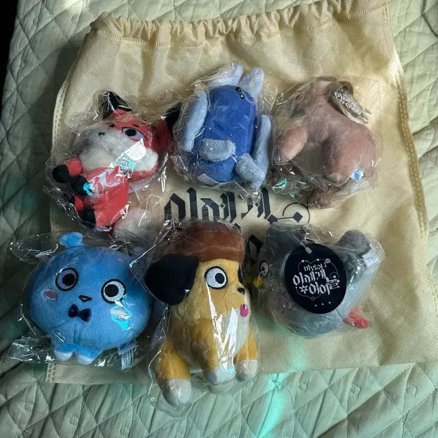 [BUNJANG] Masedol Ise-dol 6종 Plush Keychain Set / 마세돌 이세돌 인형키링 6종