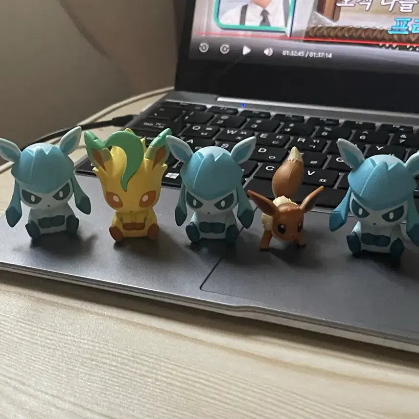 [BUNJANG] Pokemon Incineroar Figure 5-Piece Set / 포켓몬스터 입치트 피규어 5종세트
