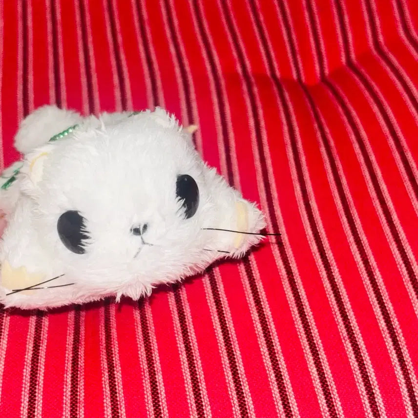 [BUNJANG] Vintage Japanese Flying Squirrel Keychain with Four-Leaf Clover Charm / 일본 고전 빈티지 인형) 행운의 네잎클로버 하늘 날다람쥐 키링 / 모리노 모몬가